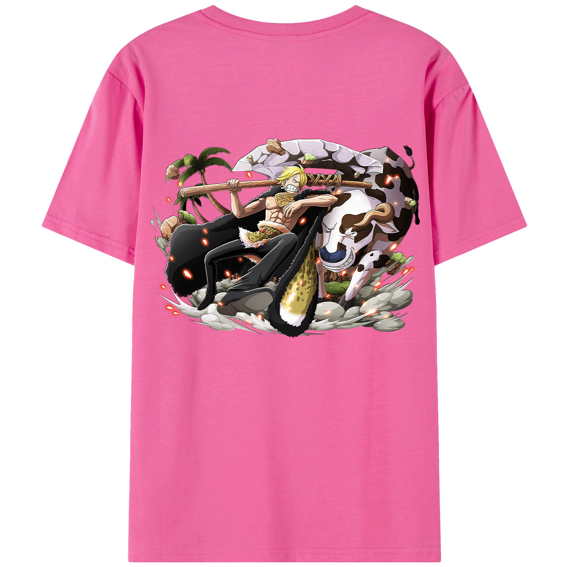 （画像用） ワンピース サンジ ONE PIECE Sanji レディース半袖Tシャツ(バックプリント)